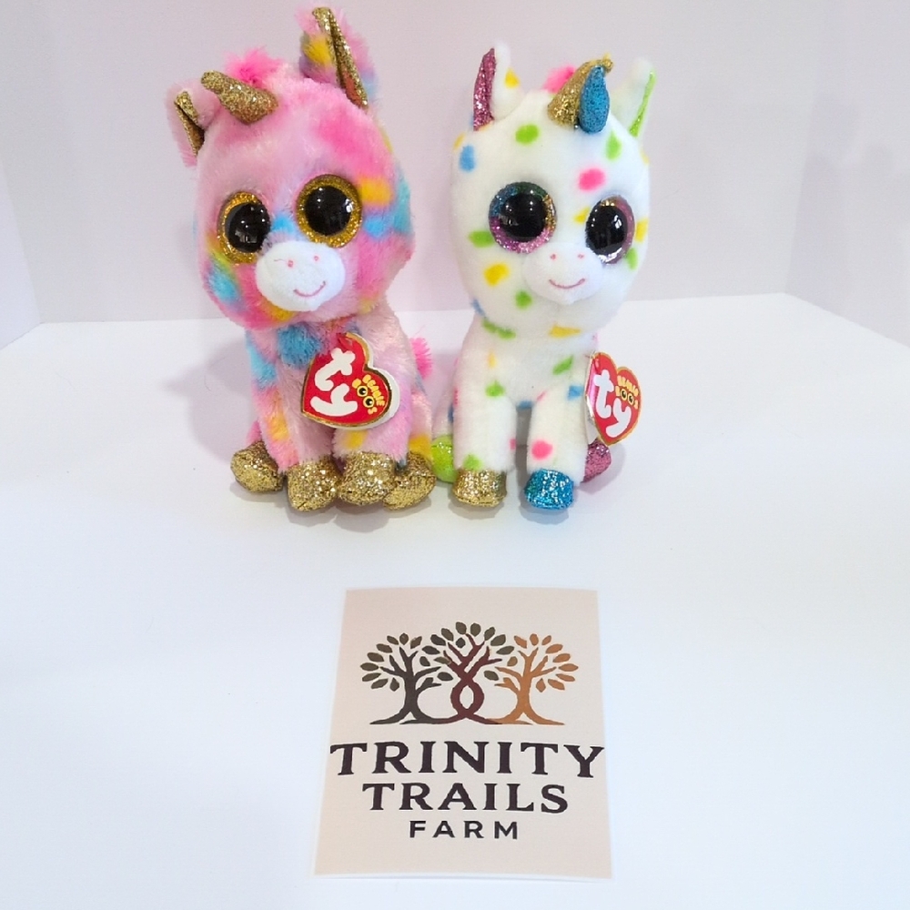 TY Beanie Boo Unicorn Duo
